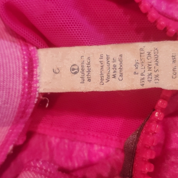 Lululemon vibrant pink zip sweater - Picture 2 of 7